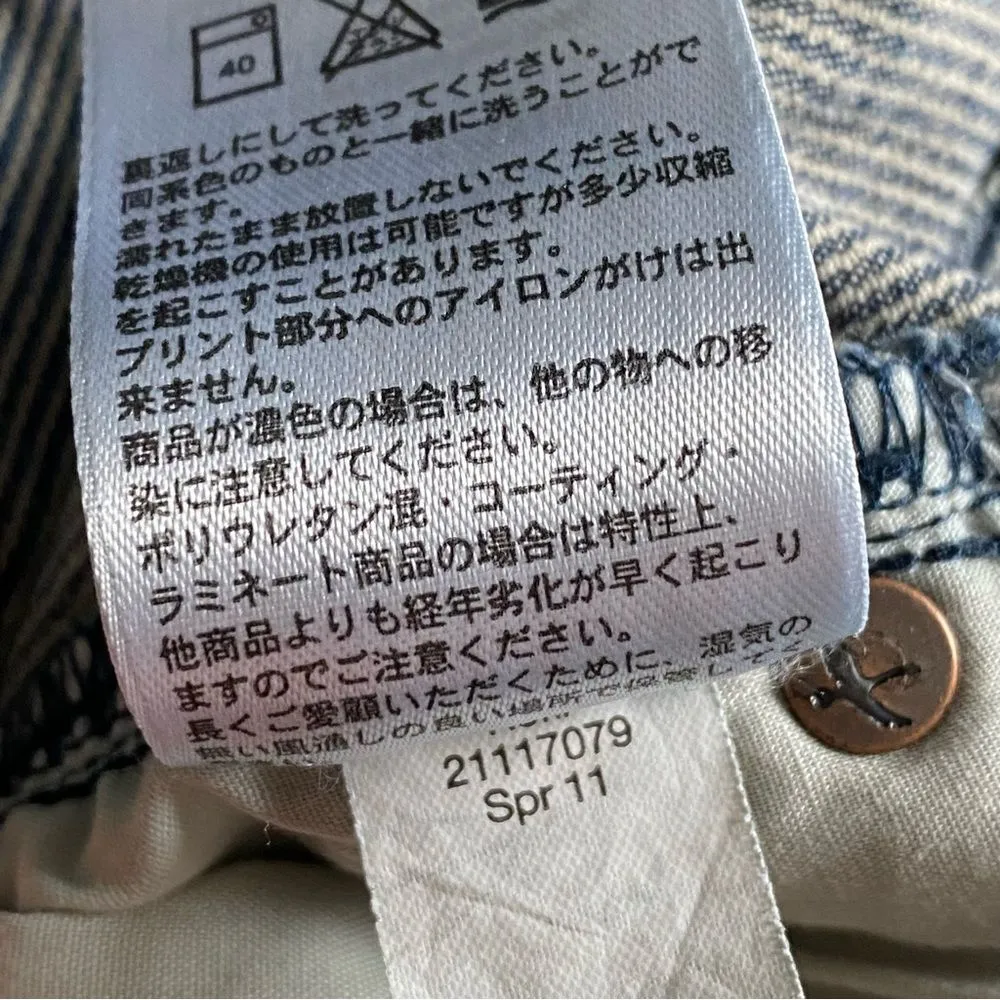 Eddie Bauer Pants Indigo Stripe Lightly Distressed 2 Petite Outdoors - Image 14