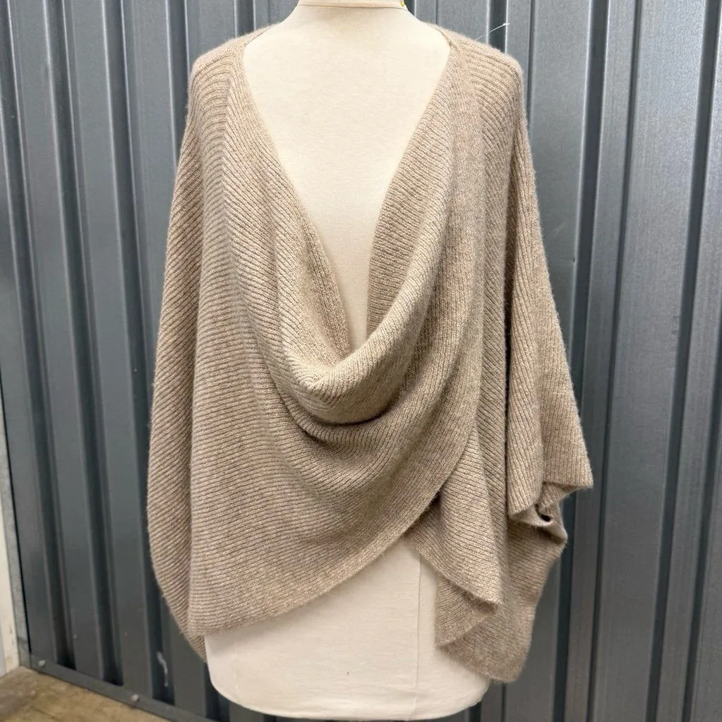 World Market tan beige infinity shawl Brown Size M - Image 2