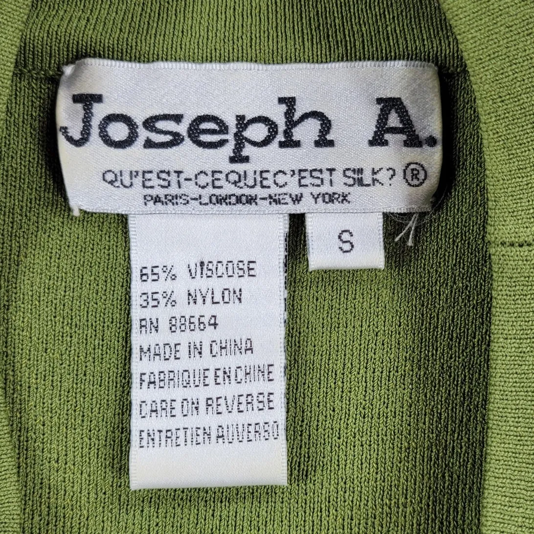 Joseph A Basic Shirt Womens S Green‎ Plain Stretch Fit Pullover Scoop Neck Layer Green - Image 3
