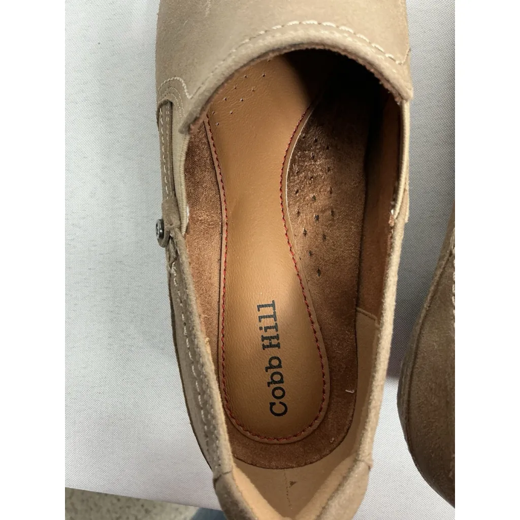 Womans NWOT Cobb Hill Laurel Shooti Slipon Casual Shoes 5.5 Taupe Heel Round Toe Brown - Image 7