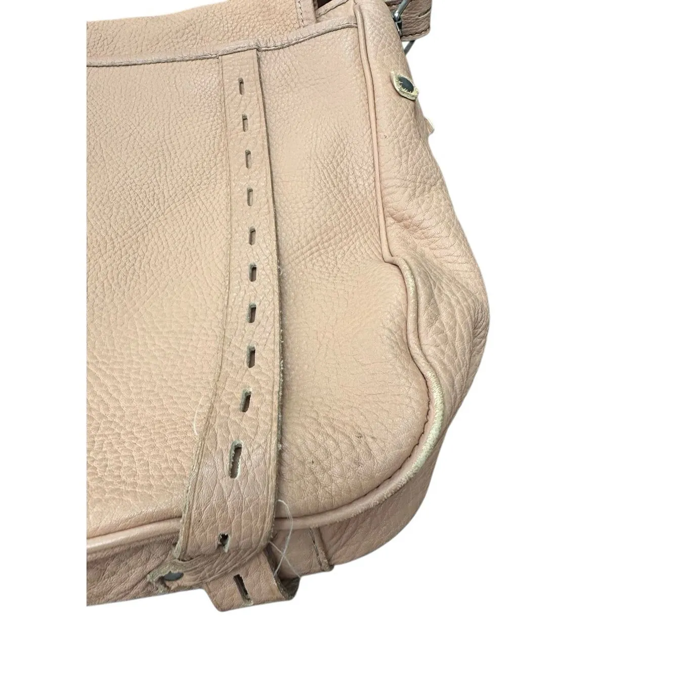 Vintage Y2K Juicy Couture Shoulder Brown Tan Beige Key Lock Messenger Bag - Image 8