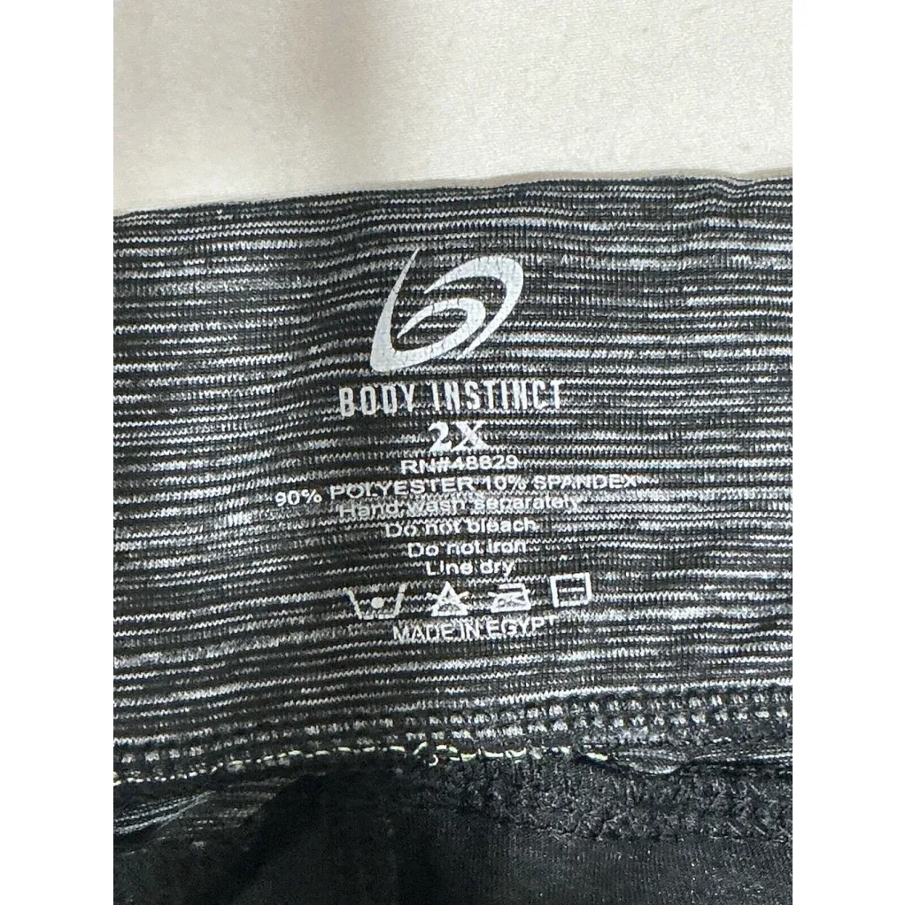 Woman’s Body Instinct 2x Black With Green Accent Active Pants - Image 4