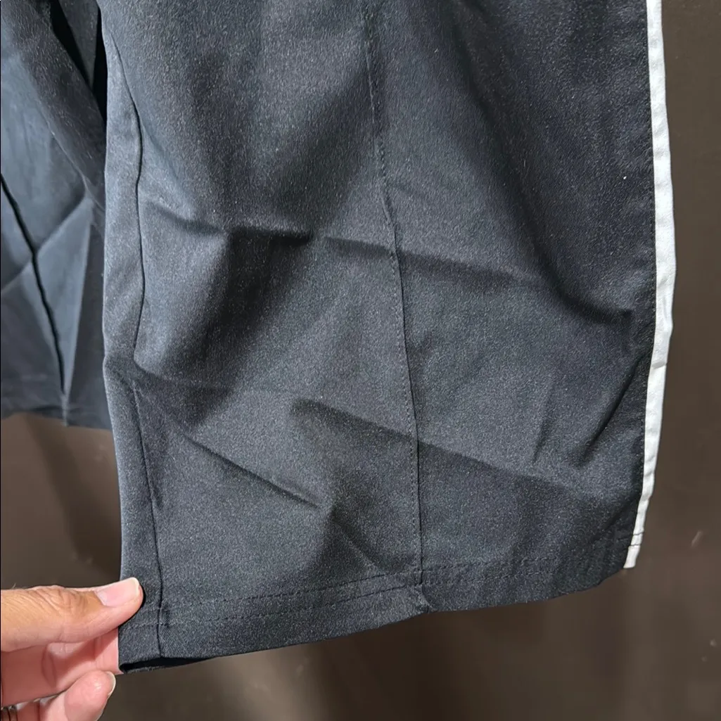 SJB Active Black Track Capri with White Stripes, Retro, Size L Size L - Image 4