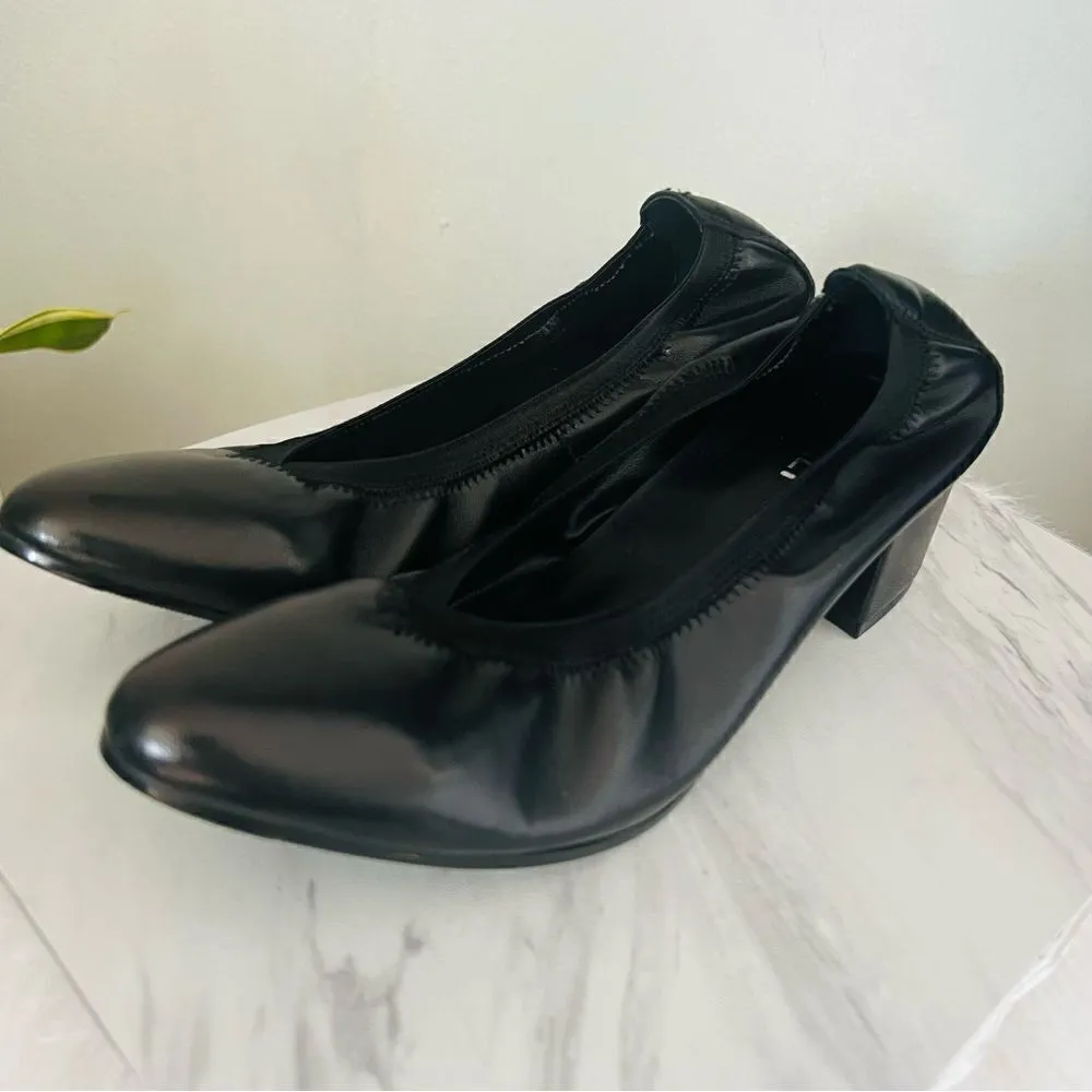 VANELi Gate Almond Toe Block Heel Leather Pump Shoe, Comfort Black, Size 7, NWOT Black - Image 10