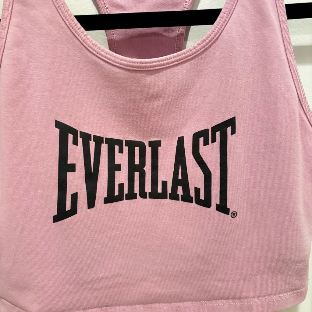 Everlast Pink Forever 21 Racerback Baby Pink Sports Bra Built-in Bra Size Small - Image 3