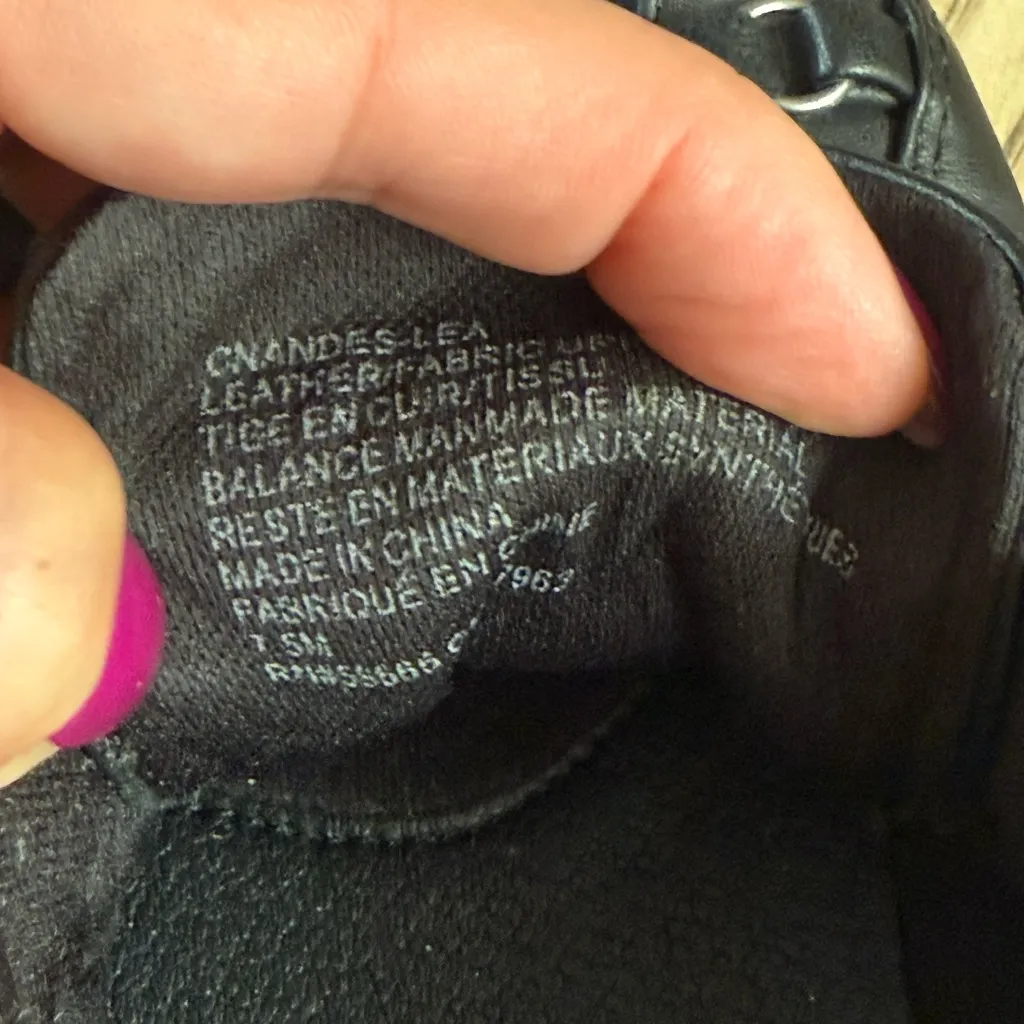 Caslon Andes Lea Black Leather Walking lace-up sneaker Women's size 7.5 - Image 7