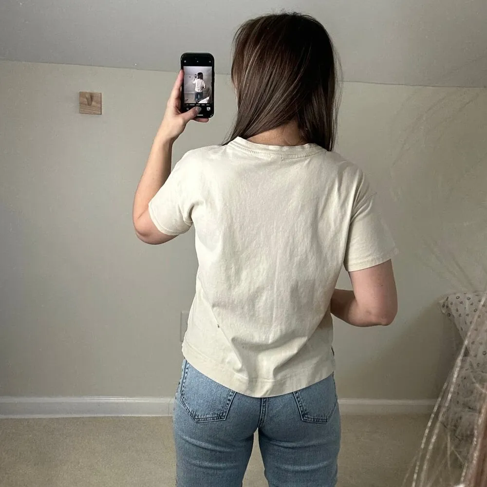 Old Navy: Boxy Graphic Tee Poppy Floral Cream - Image 2