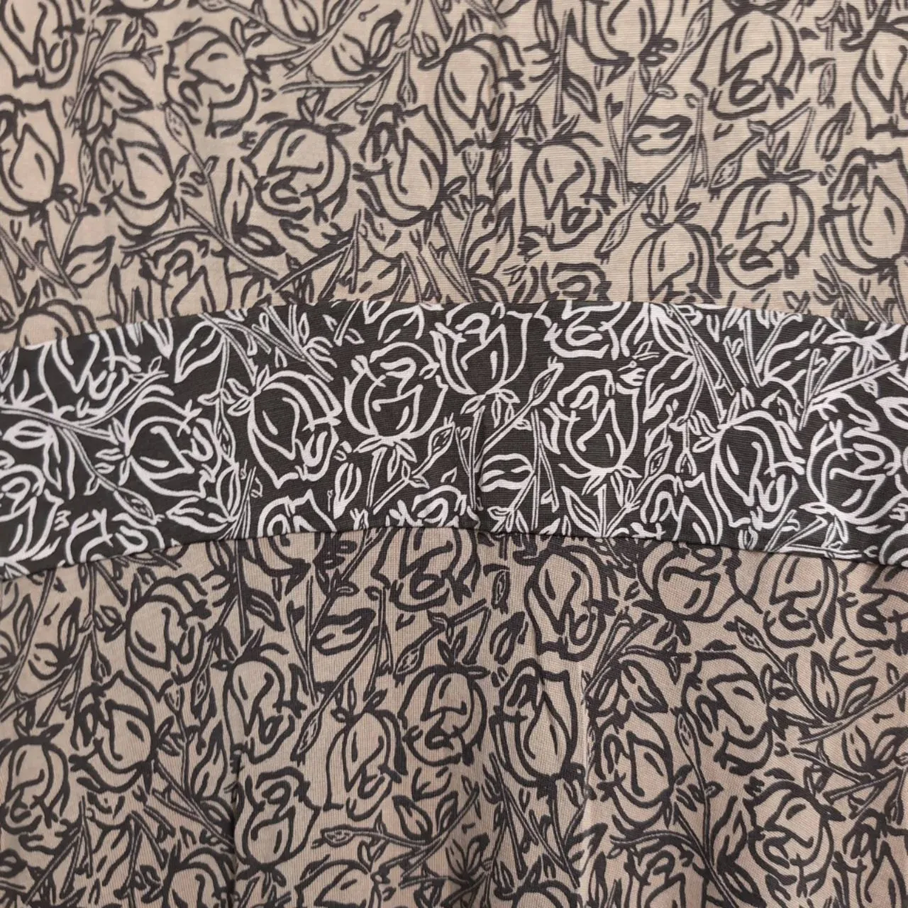 Diane von Furstenberg DVF Enola Brown Patterned V Neck Sleeveless Midi Dress 8 - Image 2