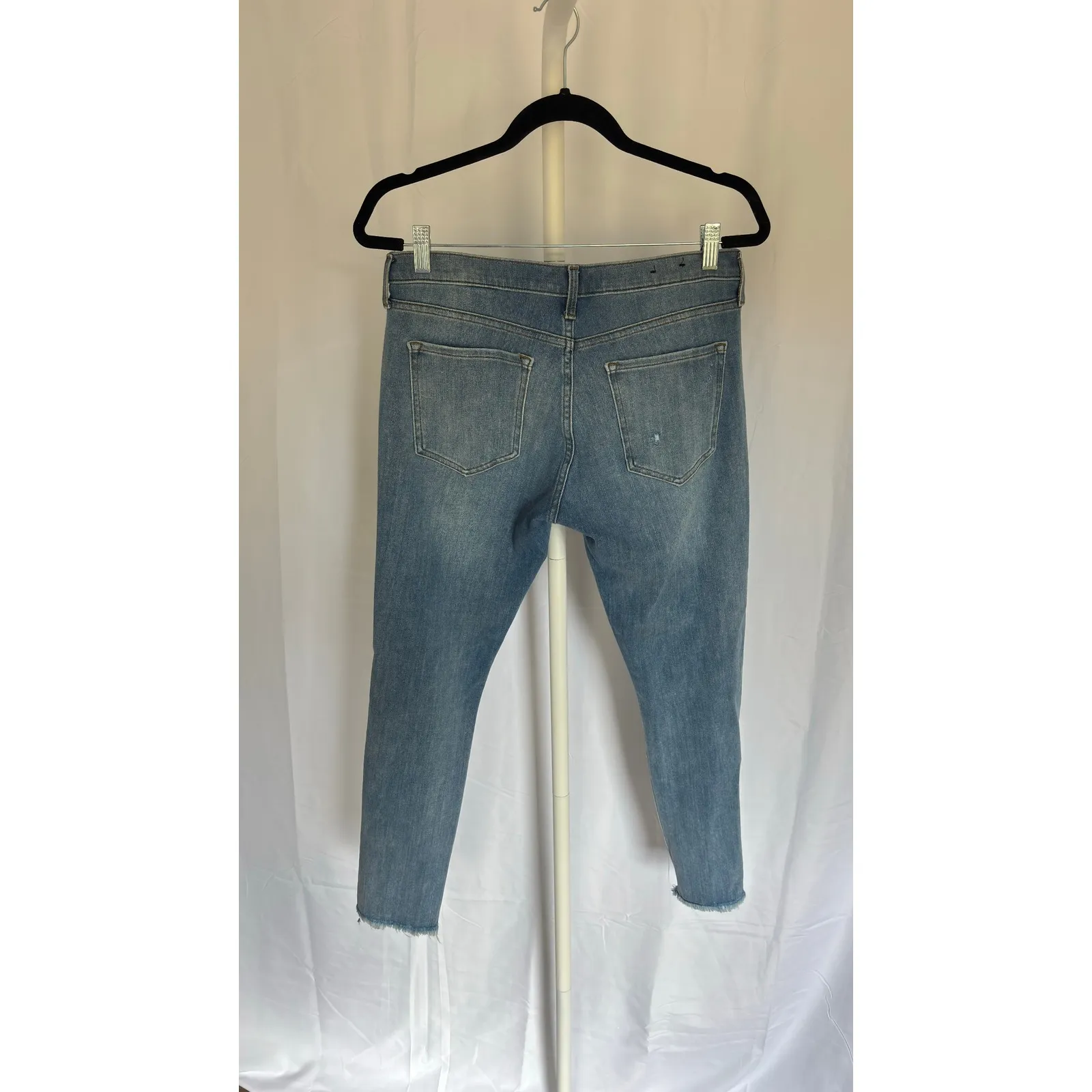 Banana Republic Skinny Jeans Distressed Light Wash Denim Size 29 - Image 8