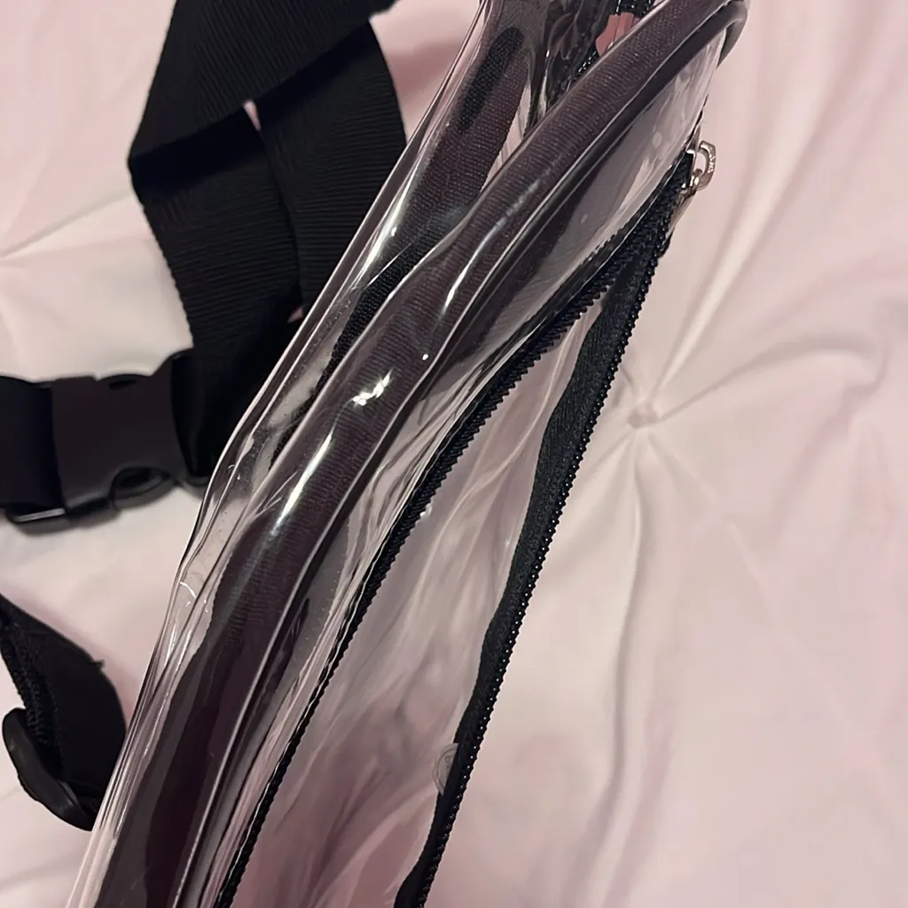 Transparent Crossbody Bag Black - Image 4
