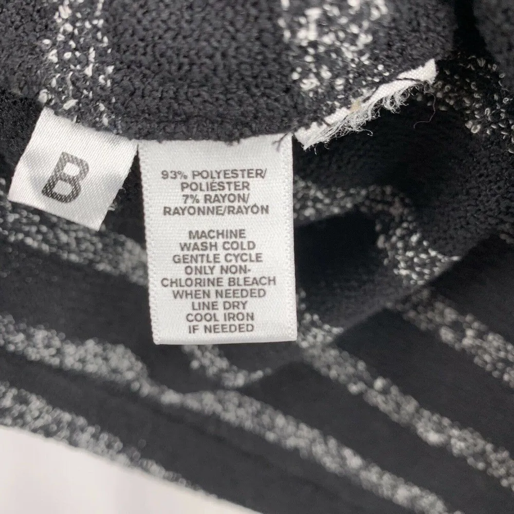 Lou & Grey Black Stripe Sweater Medium - Image 4