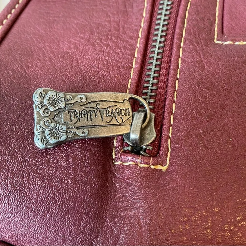 Montana West Trinity Ranch Burgundy Buckle Purse - Image 6