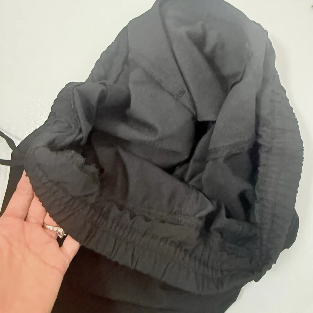 Dickies Scrub Pants Womens Large Black Cargo Drawstring Straight Polyester Nurse - Image 5