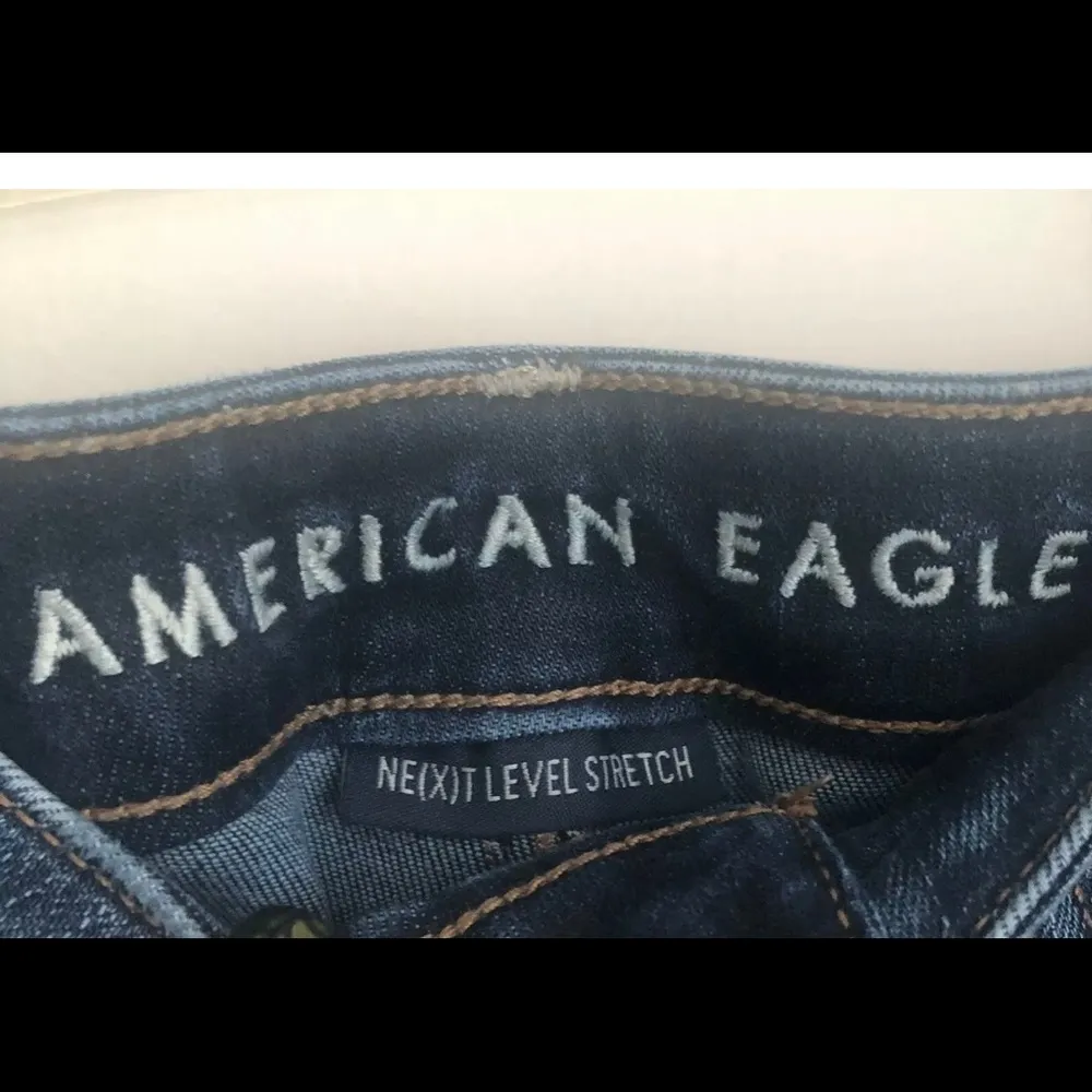 American Eagle LONG Super Hi-Rise Jegging Distressed Jeans H2 - Image 5