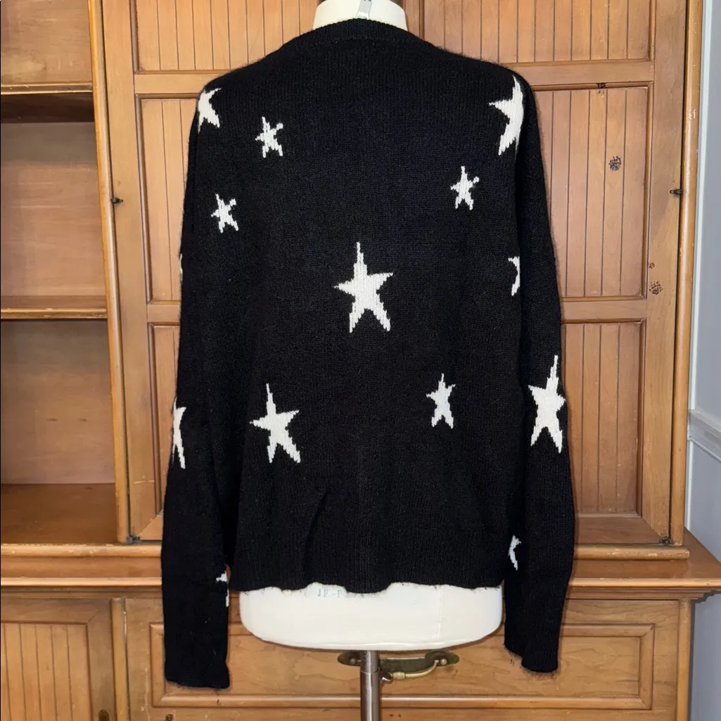Womens Zadig & Voltaire Markus Crewneck 100% Cashmere Starry Sweater, size XS - Image 2