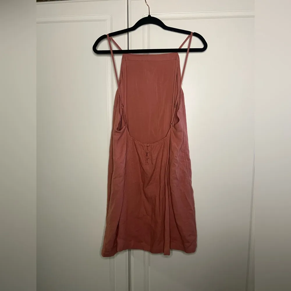 Abercrombie & Fitch 90’s Open Back Linen Blend Mini Dress Large Tall - Image 6