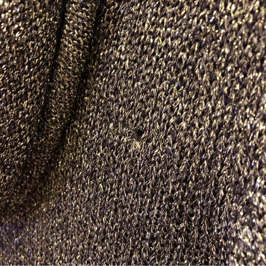 Chico’s‎ Metallic Glitter Cowl Turtleneck Sweater Silver Grey 1 - Image 4