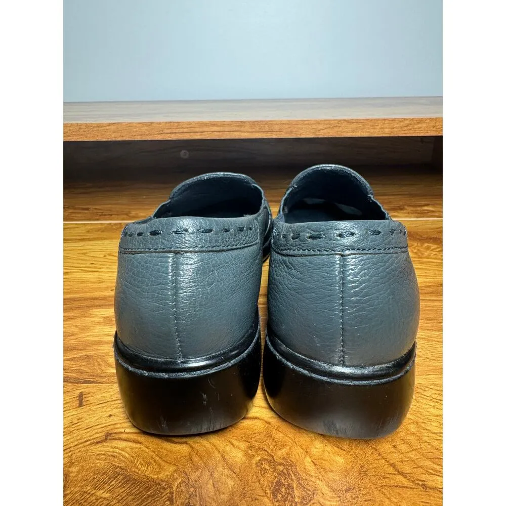 Naturalizer Shoe Music Women 7 Narrow Gray Slip-On Leather Loafer Comfort 625N75 - Image 5