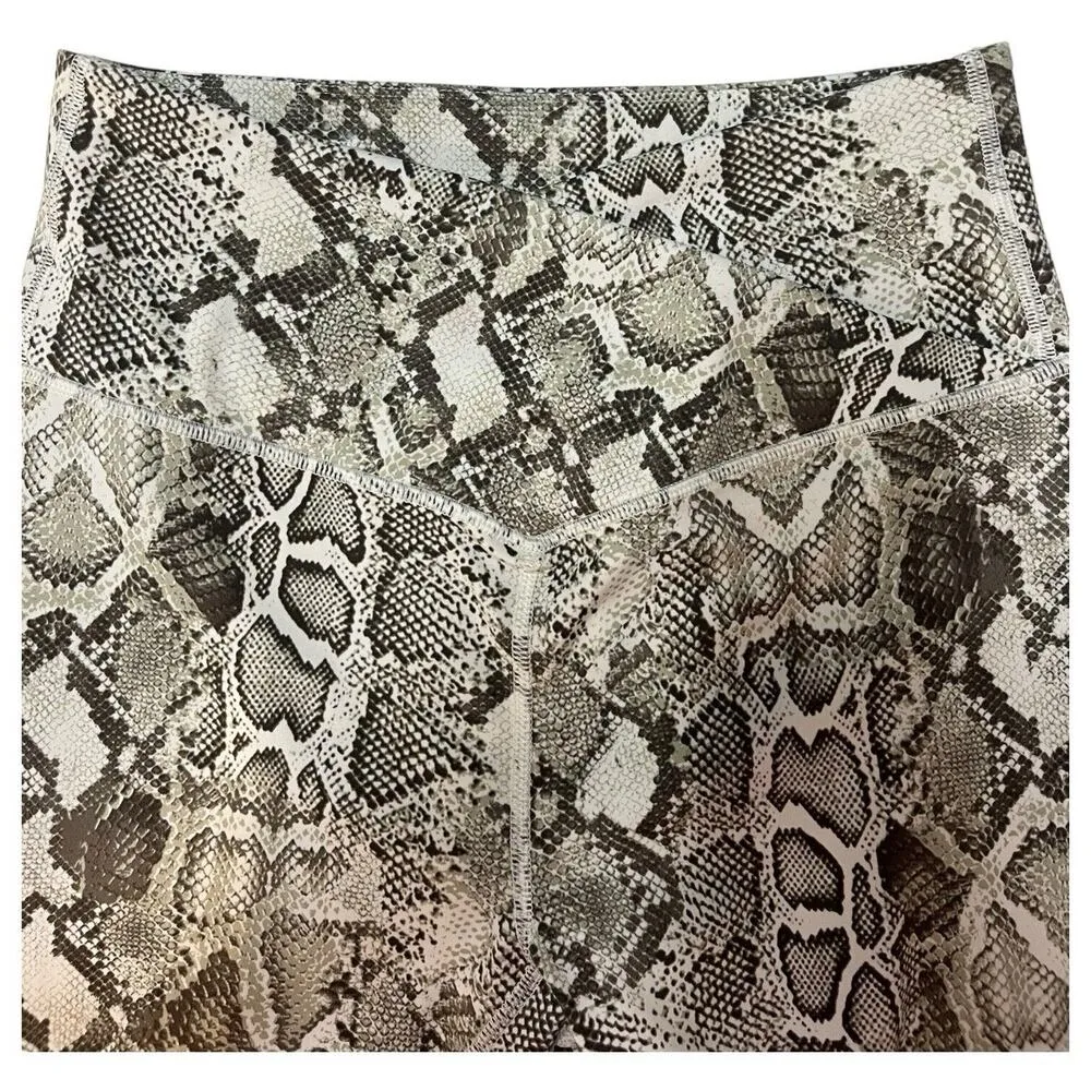 Victorias Secret Leggings Womens 12 Cloud Crossover Snake Ankle Pants Gray - Image 4