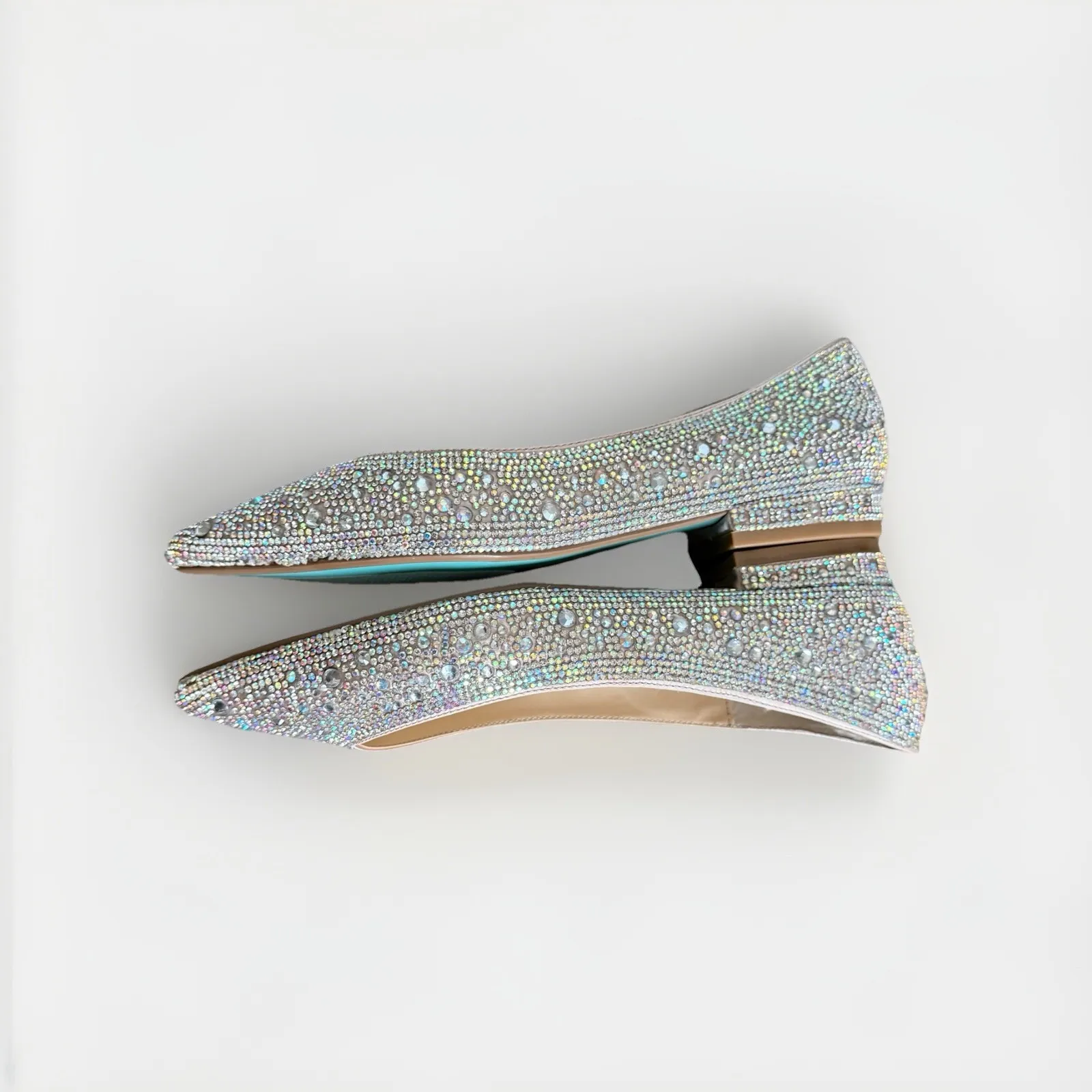 Betsy Johnson Jude Rhinestone Size‎ 7 Pointed Toe Wedding Ballet Flat Bridal - Image 5