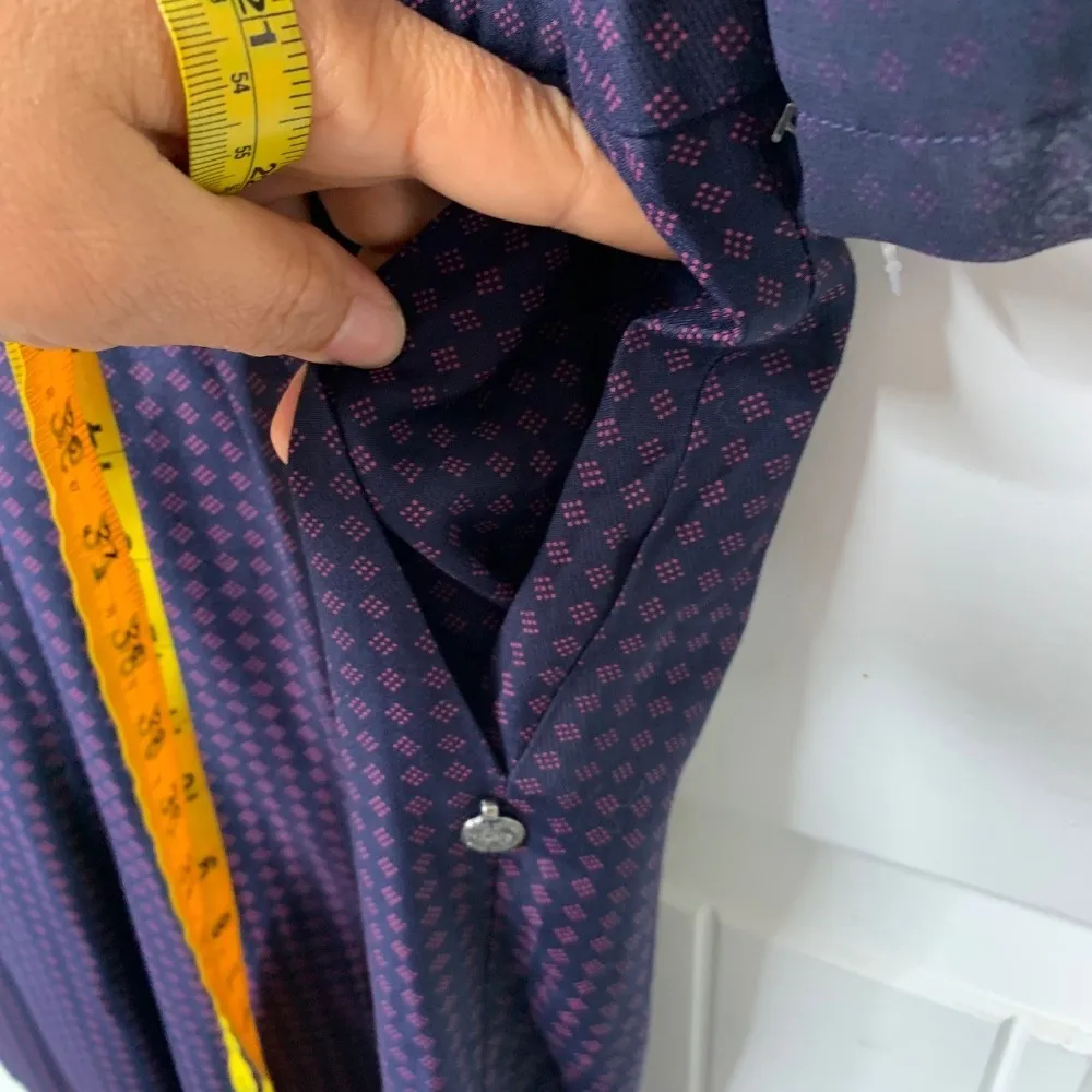 Scotch & Soda Jumpsuit Short sleeves Career polka dot navy size 4 US minimalist - Image 8