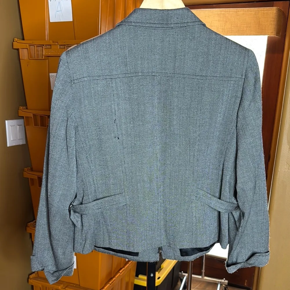 Anne Klein AK  Gray Jacket Size 14P - Image 6