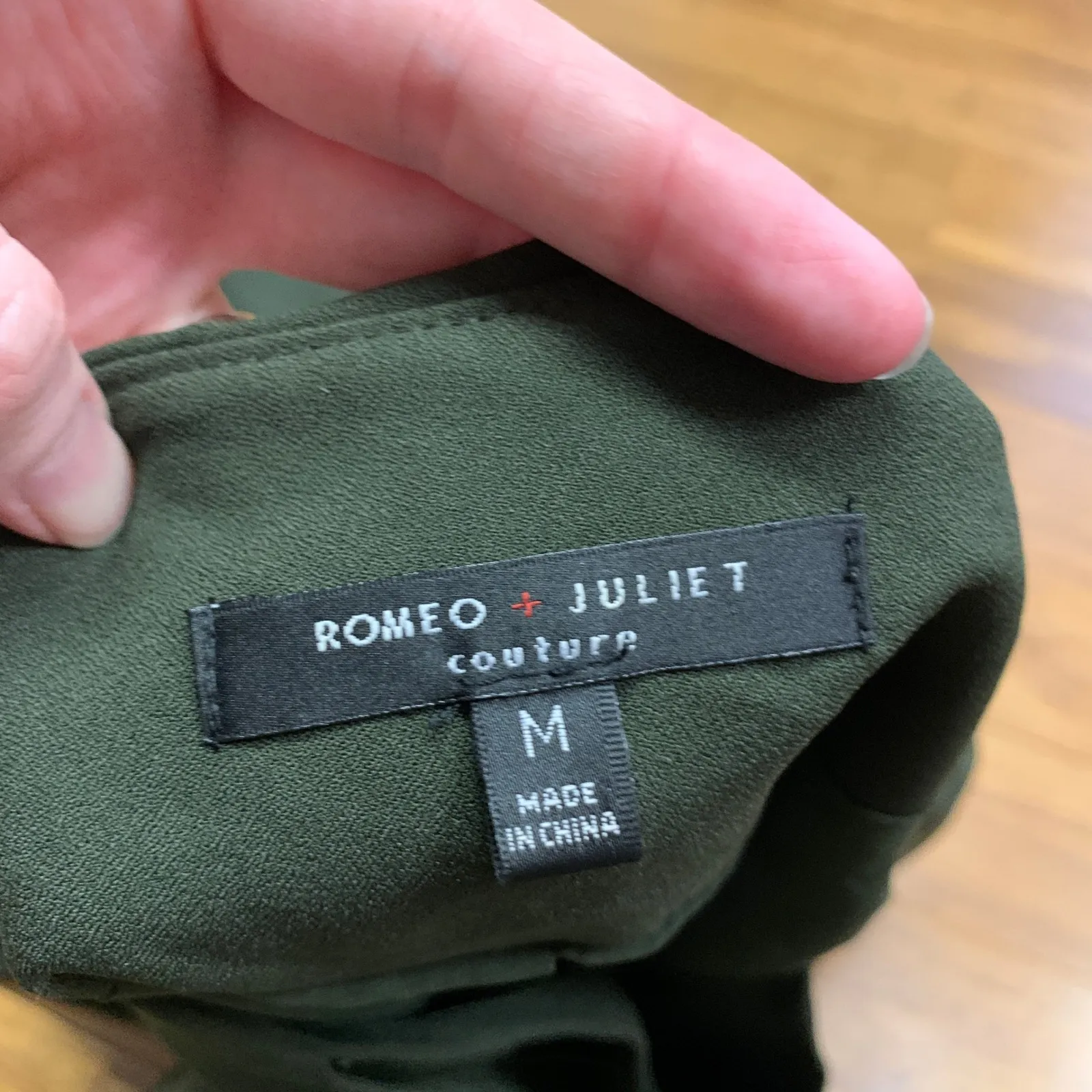 Romeo Juliet Couture Women's Sleeveless Long Drape Front Vest Olive Green Size M Size M - Image 4