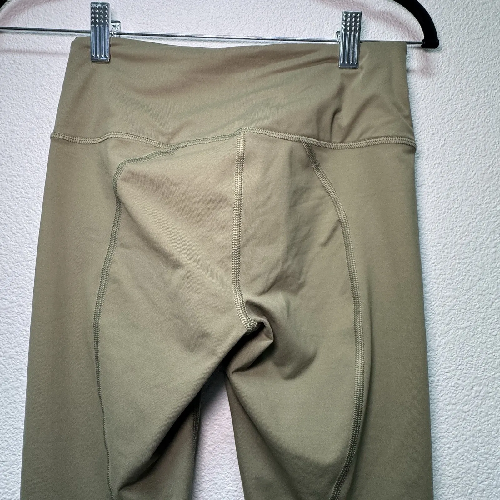 Victoria Sport Knockout By Victorias Secret Capri Olive Green Mesh Leggings XS - Image 6