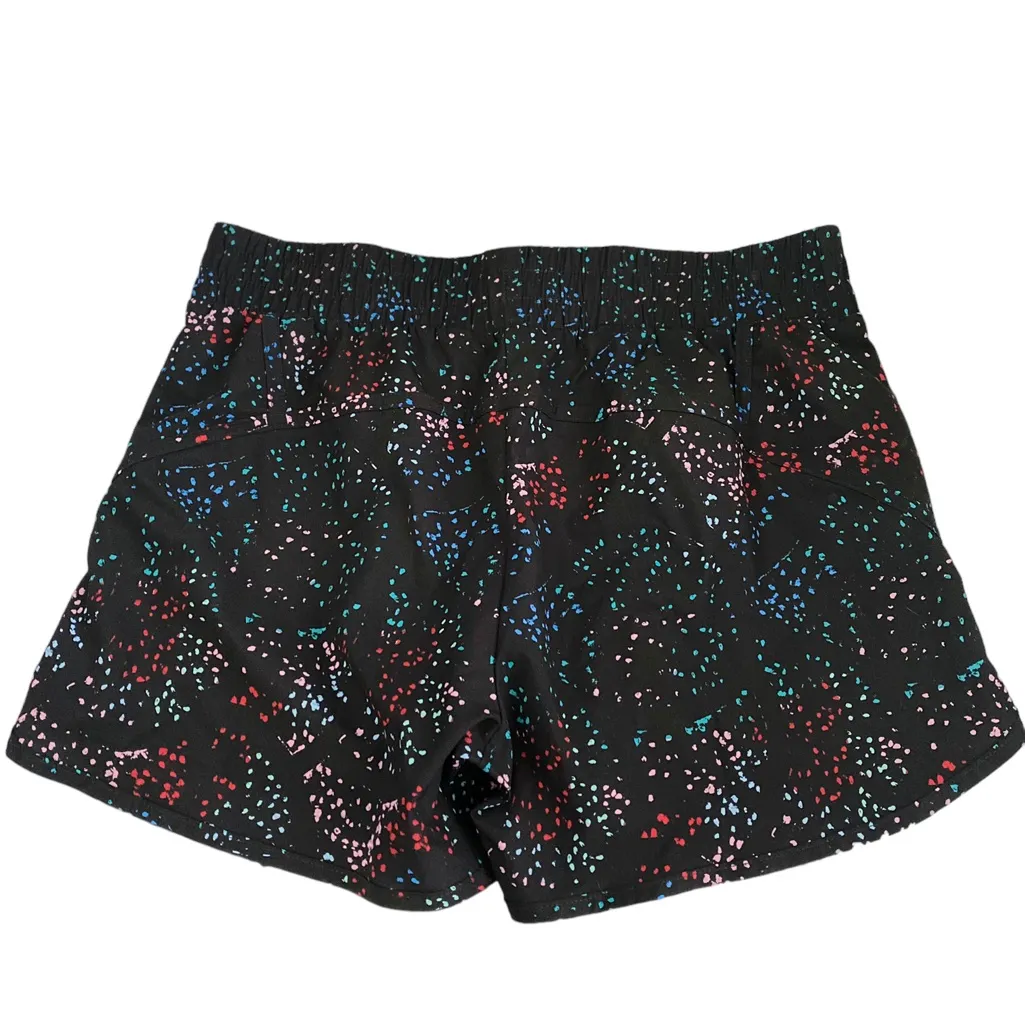 Avia Med 8-10 Activewear Running Walking Shorts Black speckled zip Pockets - Image 2