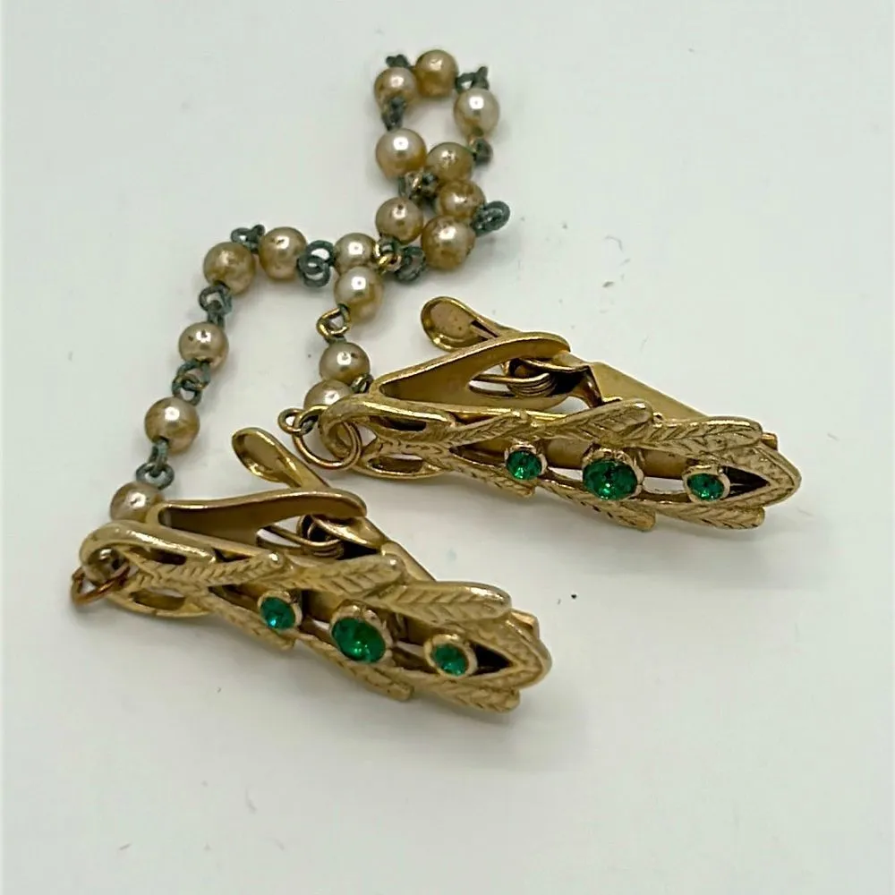 Vintage gold tone sweater clip - Image 2