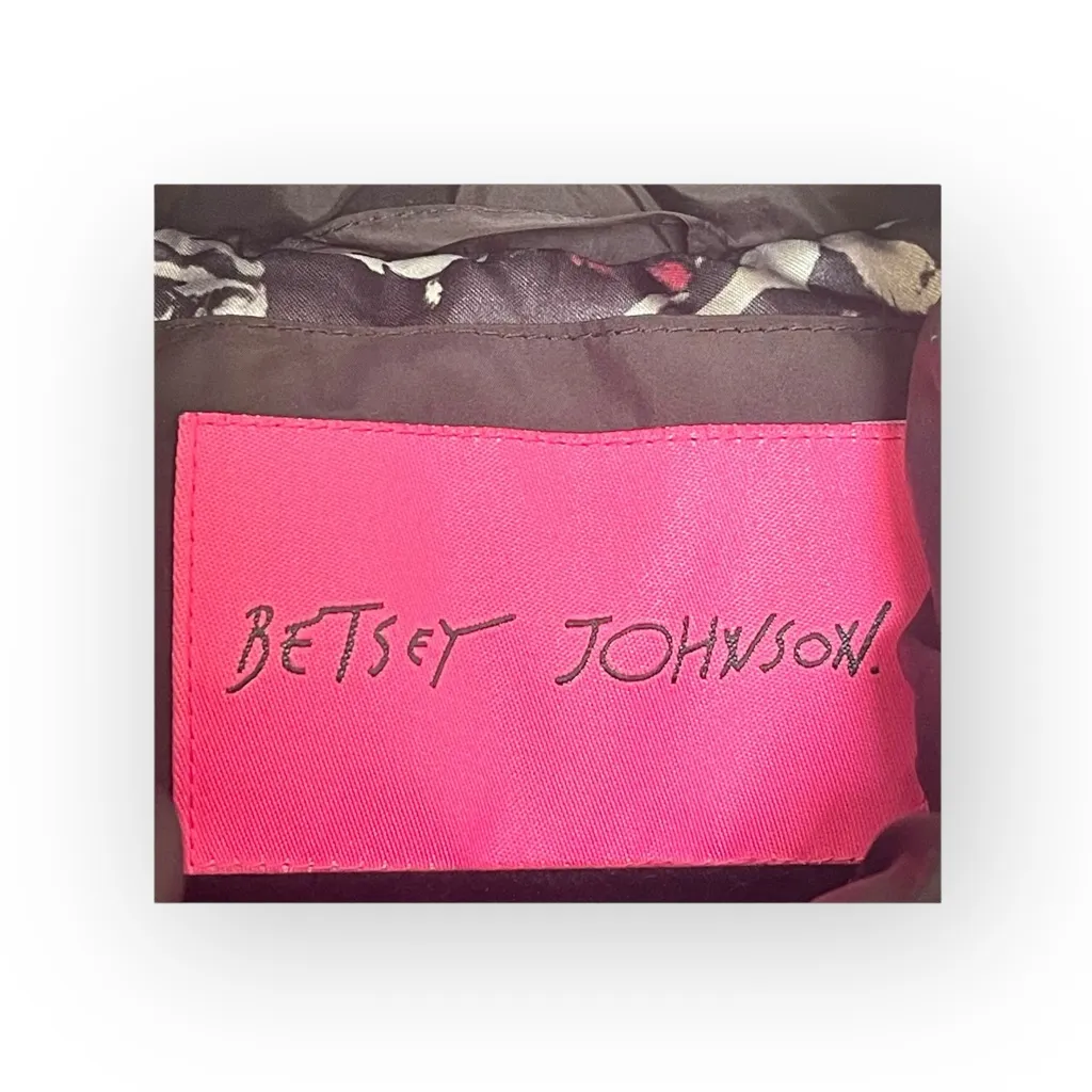 Betsey Johnson 𒀭 Faux Fur Quilted Puffer Mid Length Ski Parka Jacket 𒀭 Black S - Image 13