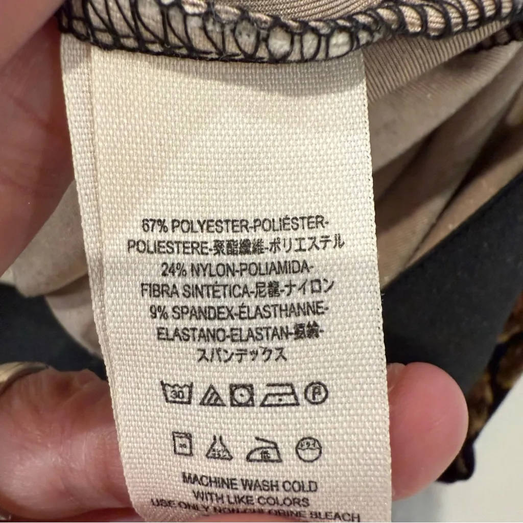 Free People Maura Printed Velvet Flare Pull On Pants Womens XS Brown FloralMulti - Image 11