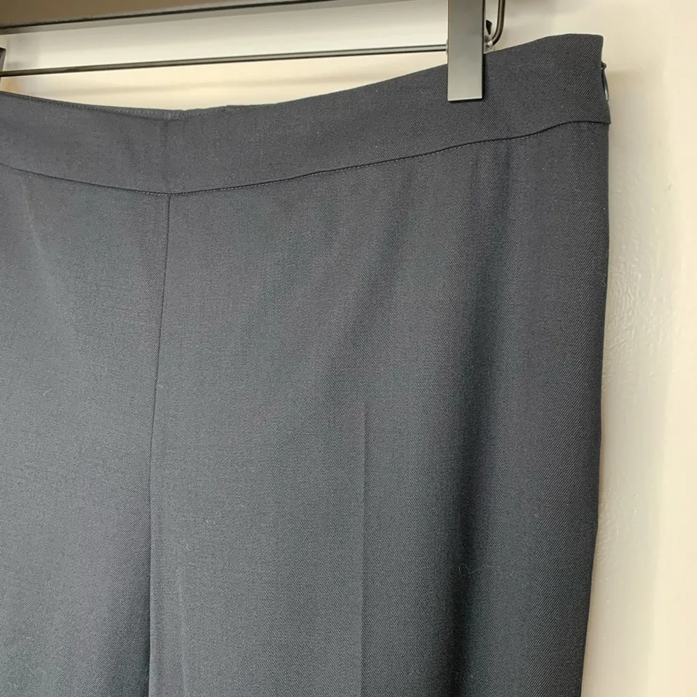 Maria Black Wool Stretch Side Zip Trousers Size 10 - Image 3