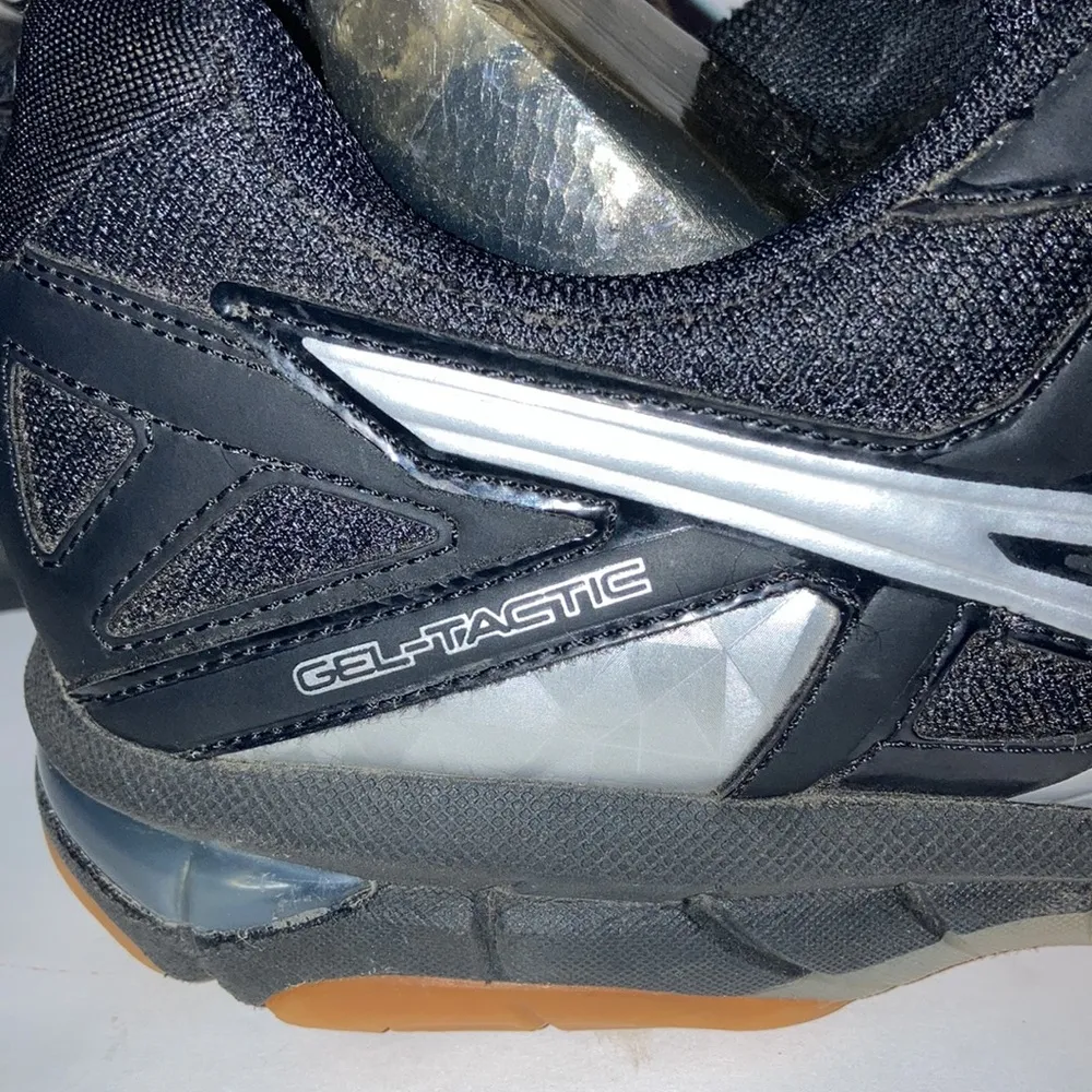 ASICS Shoes Women’s Size 9.5 6 Gel-Tactic Black Lace Up Sneaker Volleyball Shoes - Image 8