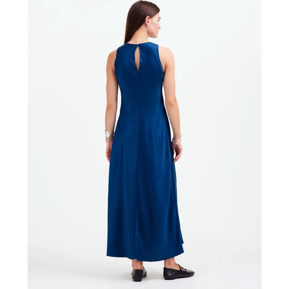 NWT Madewell Sleeveless Midi Dress In Deep Cobalt Blue Size 0 - Image 2