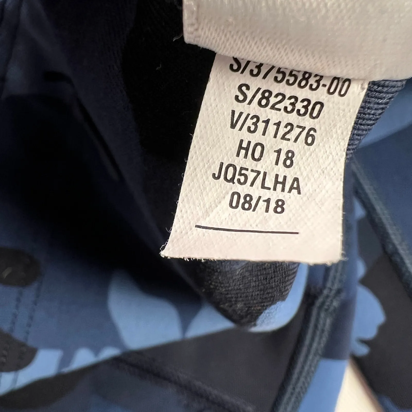 Athleta Leggings Cropped Stash Leg Pockets Activewear Blue Camo JQ47LHA Size S - Image 10