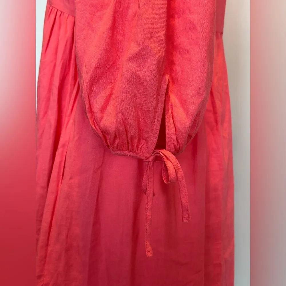 Every V neck linen blend sundress Size Small New with tags Pink - Image 6