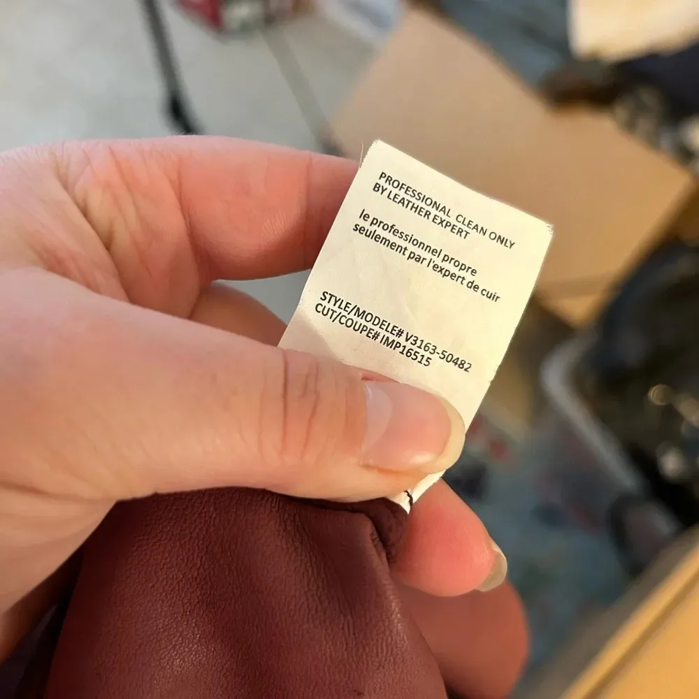 VINCE BURGUNDY LAMB LEATHER SHIFT DRESS - Image 7