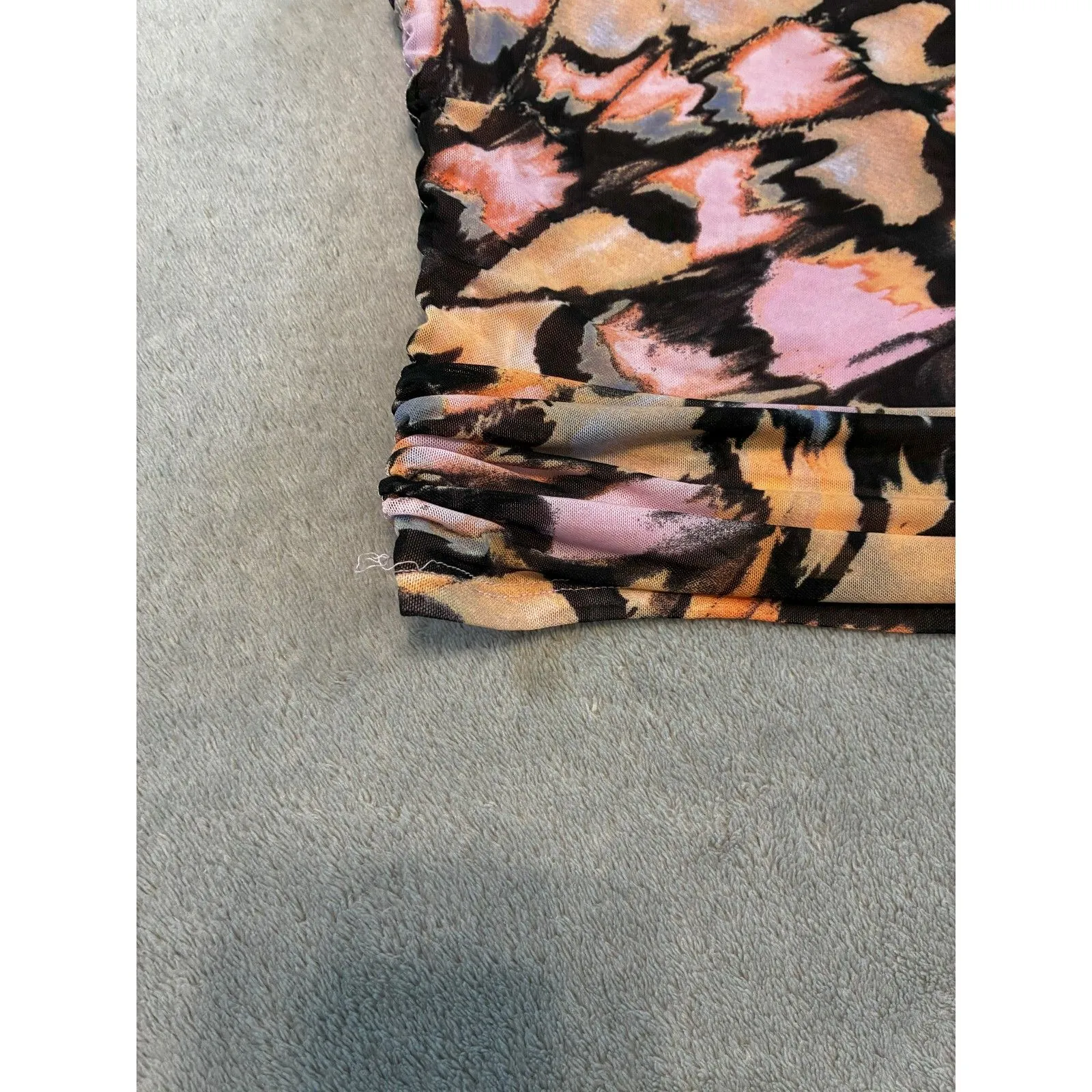 Free People Avenue Ruched Bow Strap Tank Top Small - Image 8