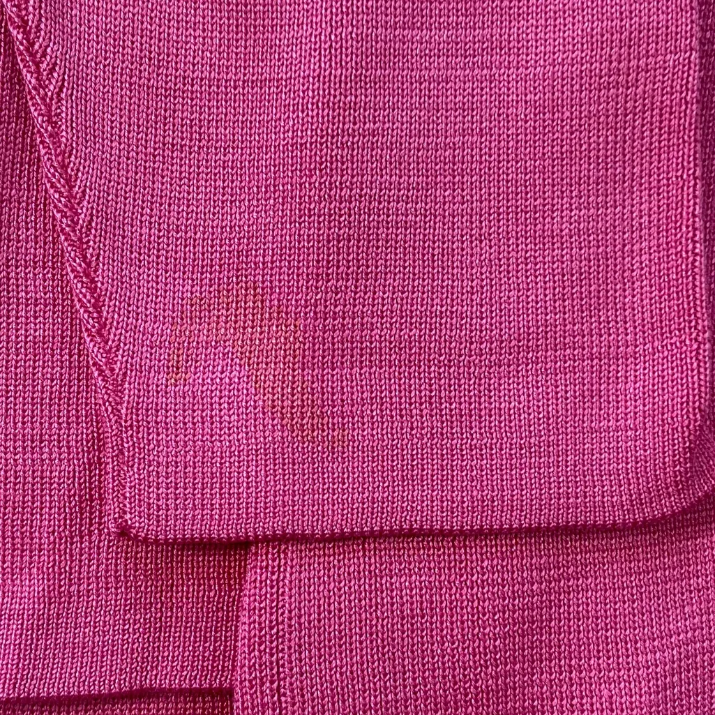 Ellen Tracy Silk Sweater Set V neck cardigan over a cropped thin Strap tank - Image 11