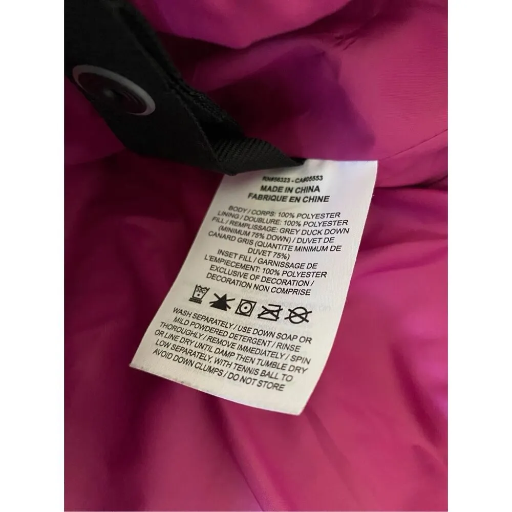 Nike Burgundy Quilted Down Duck Puffer Jacket Water Repellant Coat Wmns Sz Small - Image 8