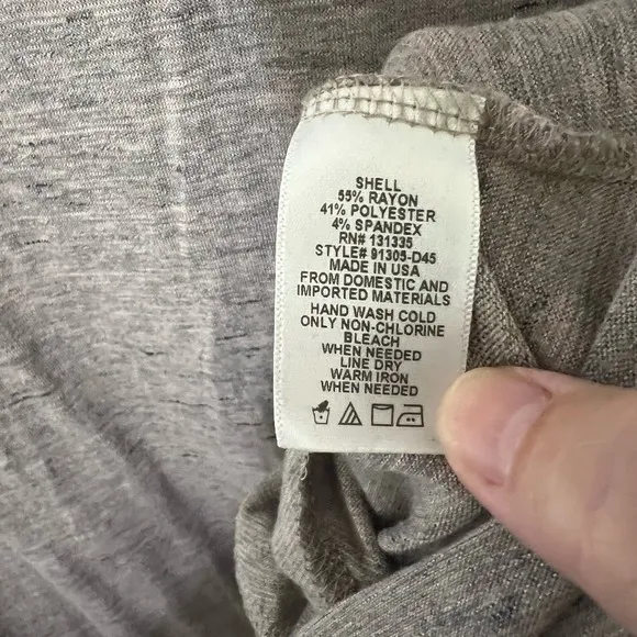 Nordstrom Socialite Dress Size Large Heather Mauve‎  High Neck Knit Swing - Image 3