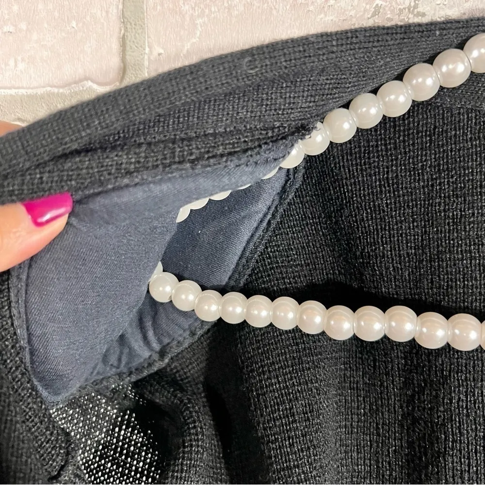 Pendleton Vintage Black Wool V Neck Button Front Cardigan Sweater Size S - Image 11