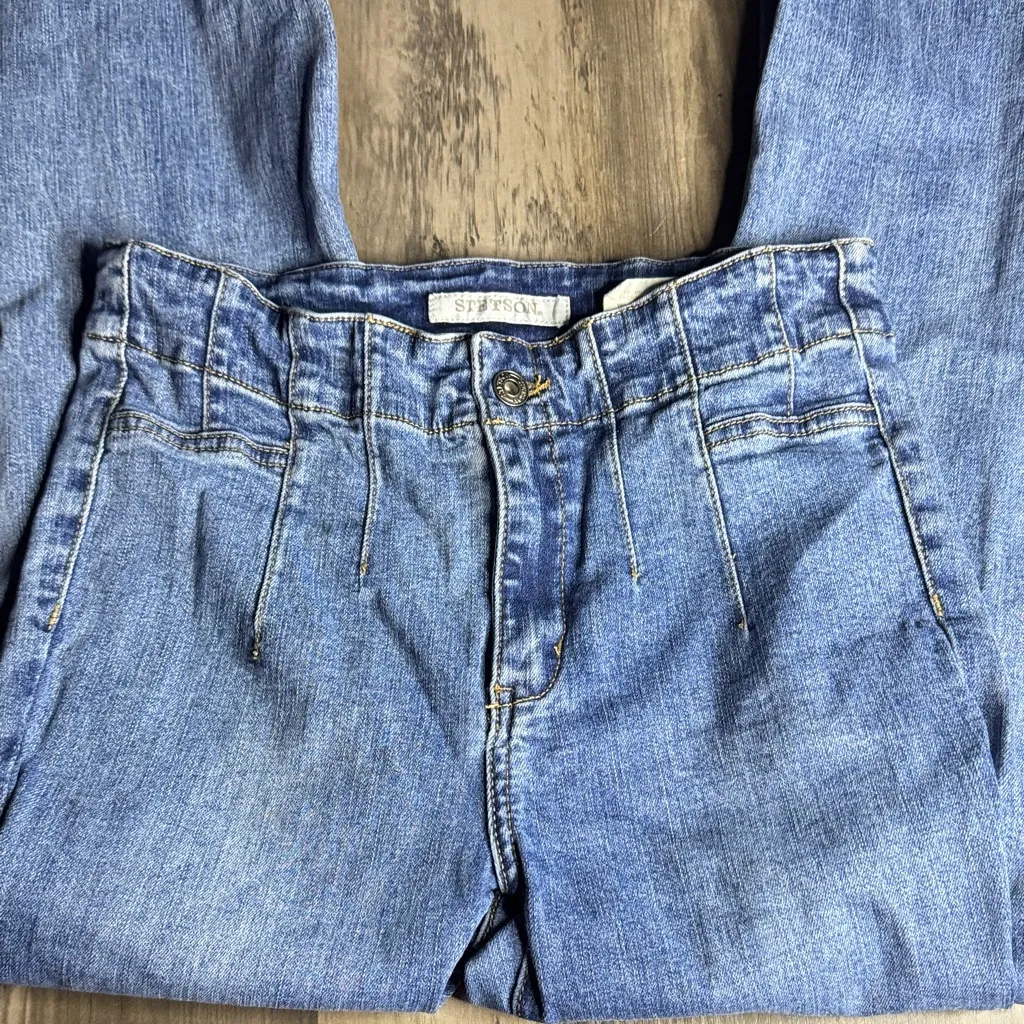 Stetson Women's Blue Flare Jeans - Image 4