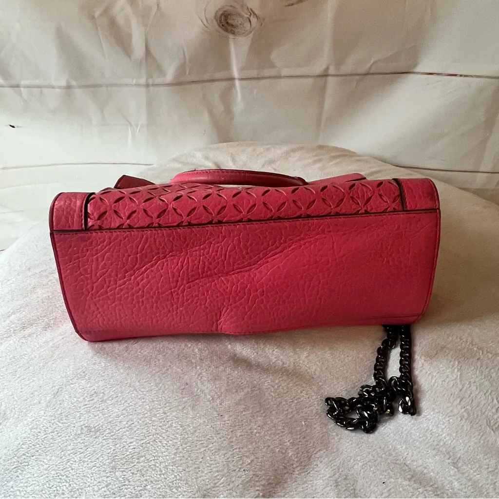 Kate Spade Pink Perri Lane  leather satchel with after market chain - Image 2