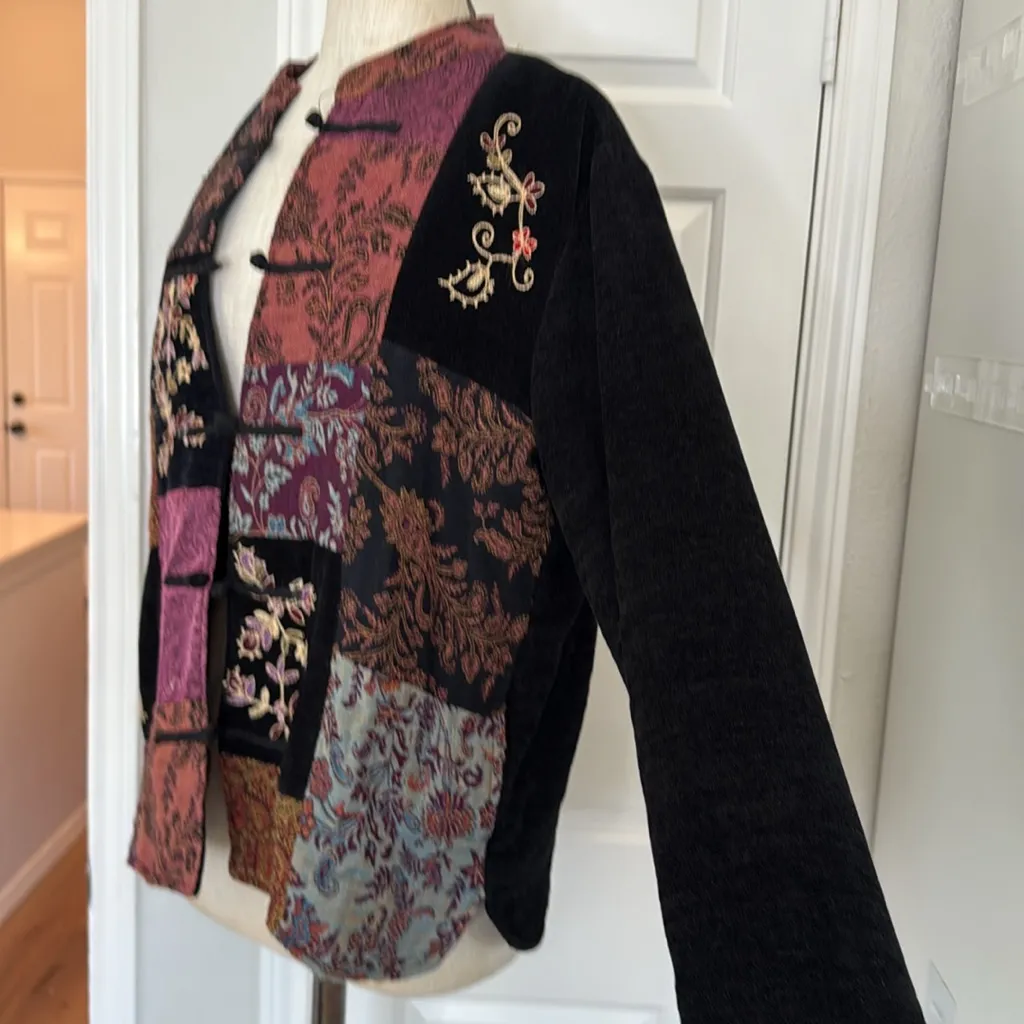 Vintage Y2K bohemian patchwork whimsigoth jacket - Image 12