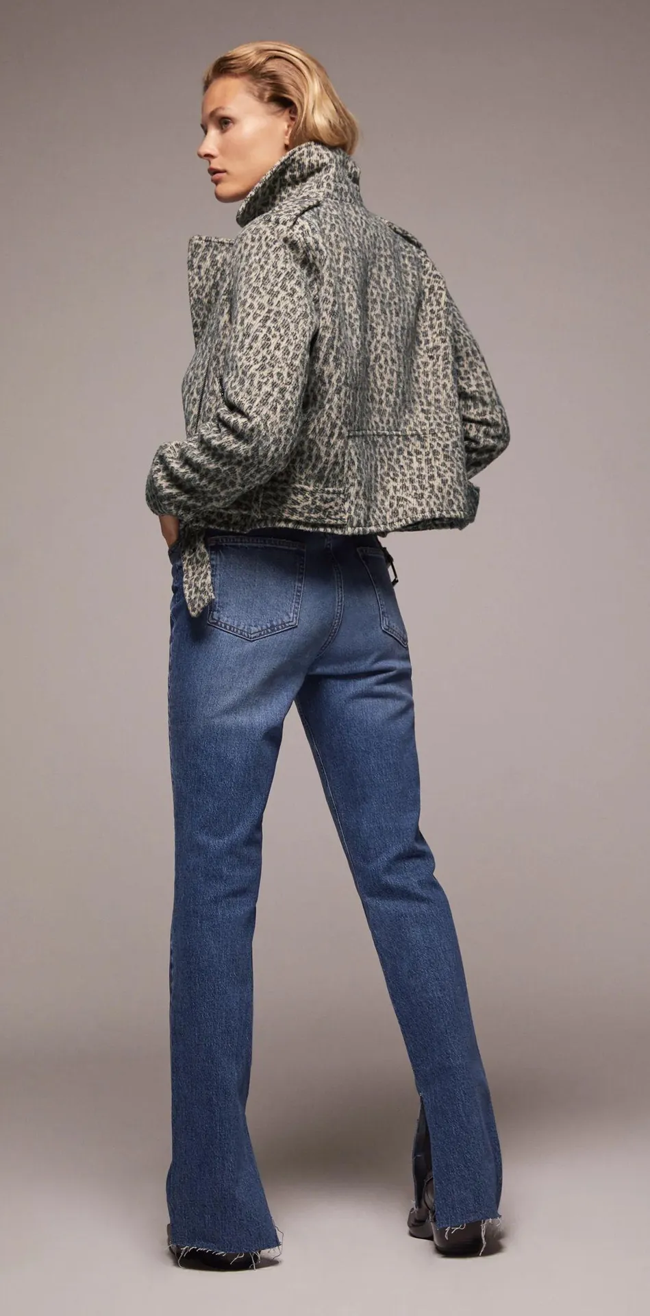 NWT  Leopard Animal Print Winter Biker Jacket - Image 3