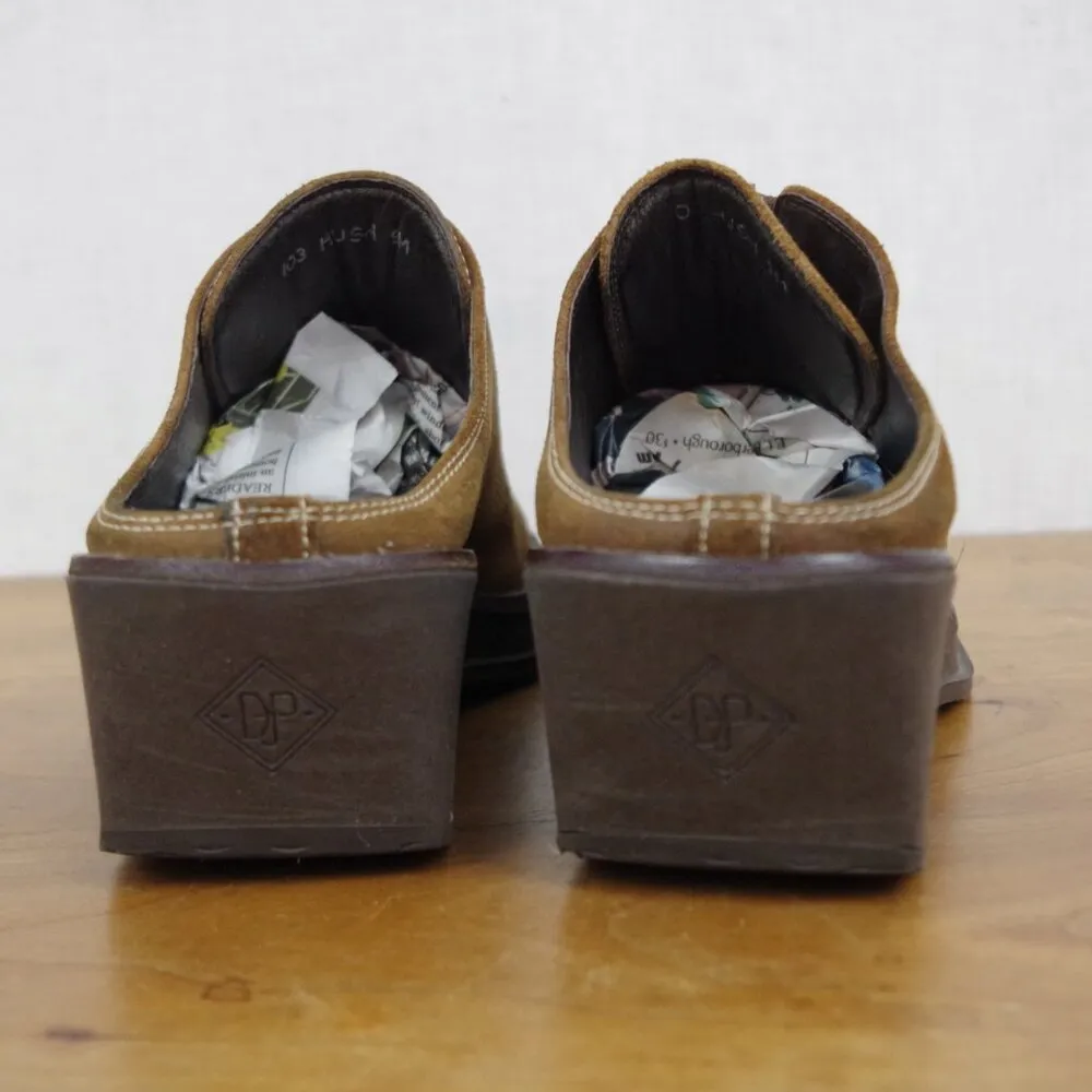 Donald J Pliner Sport Hush Italian Made Wedge Mules 9M Black Size 9 - Image 8