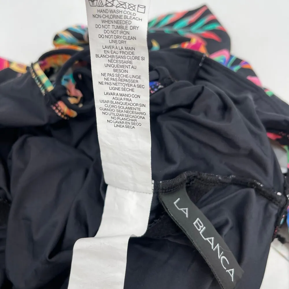 La Blanca Swimsuit Size 4 Best Escape Off Shoulder Ruffle One Piece Floral NEW - Image 15