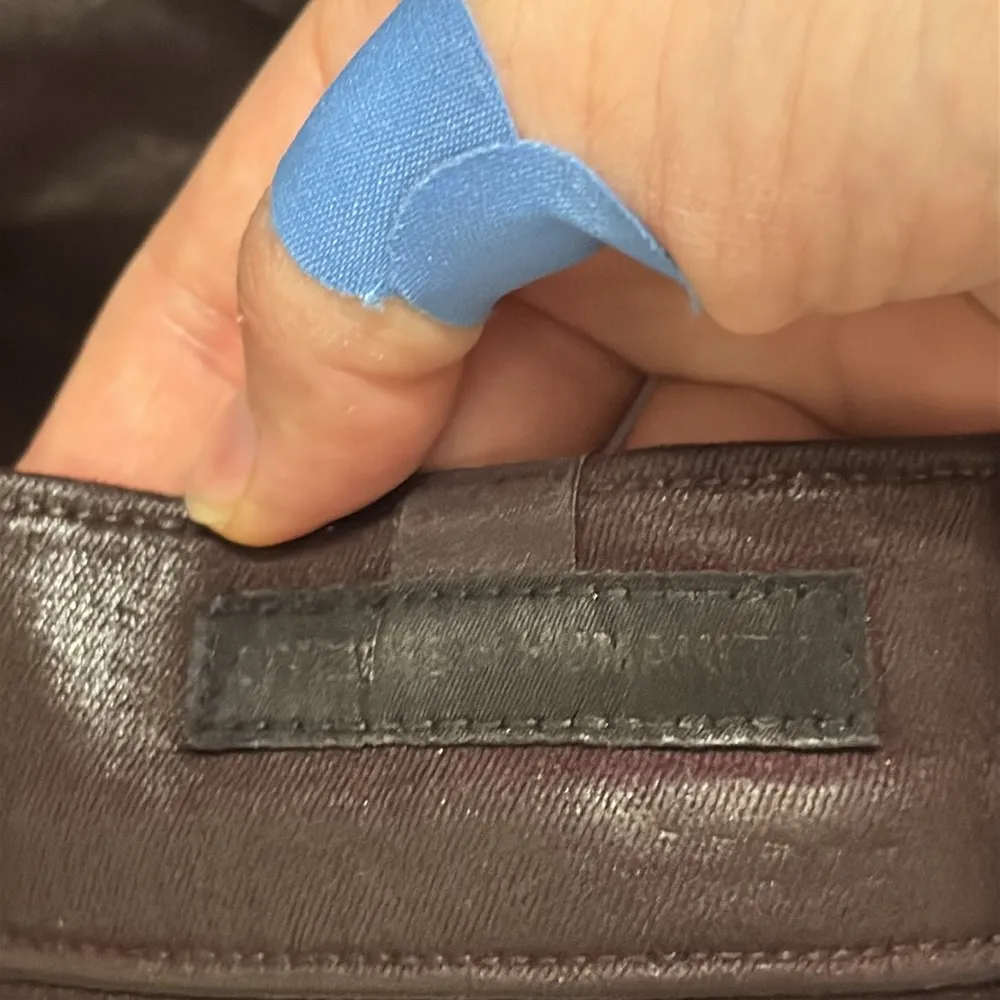 Citizens Of Humanity Olivia High rise Slim Ankle Jeans in Raisin Leatherette 26 - Image 10